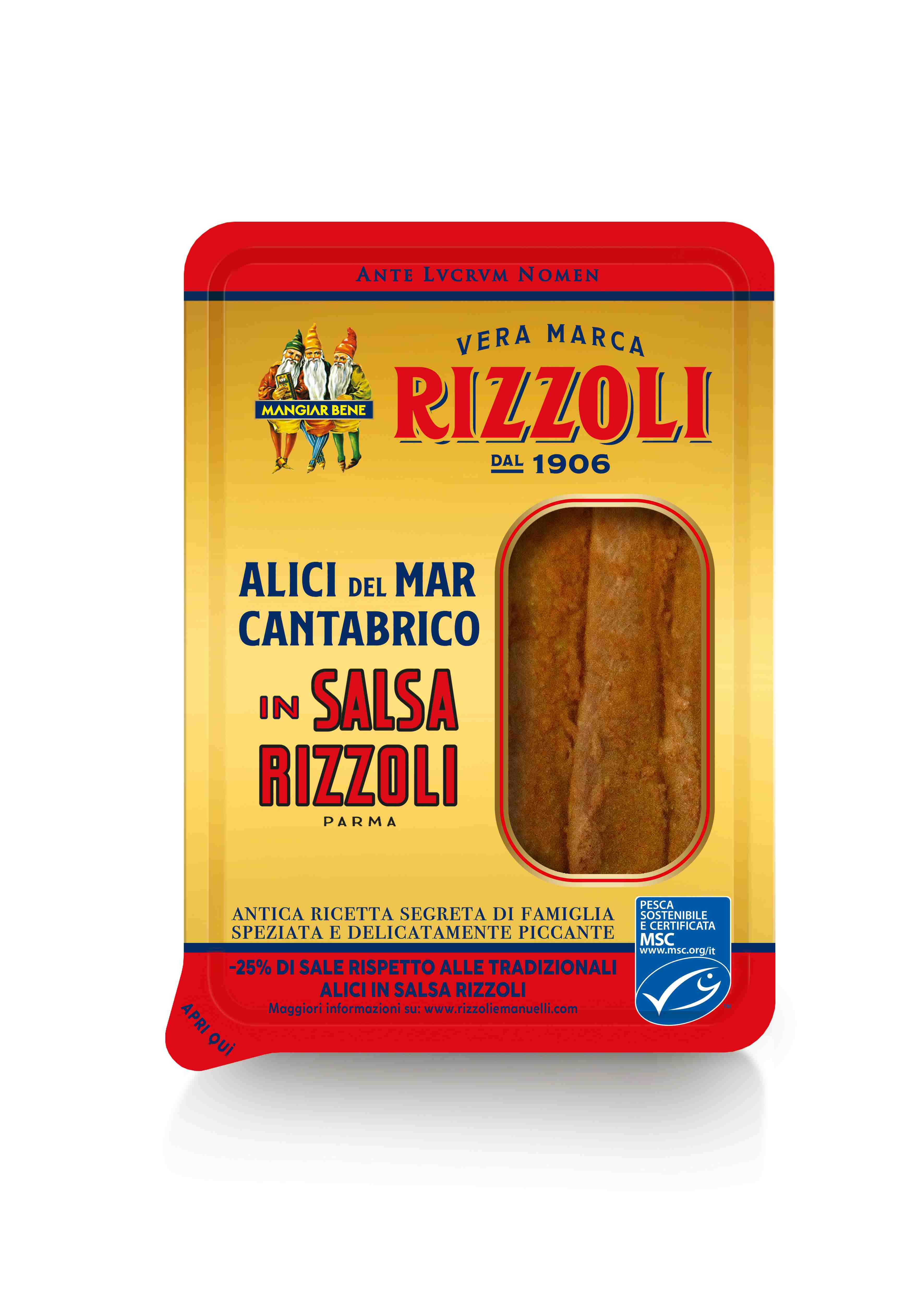 Dall’esperienza ultracentenaria e dal percorso d’innovazione di Rizzoli Emanuelli, nascono le Alici in Salsa a banco frigo